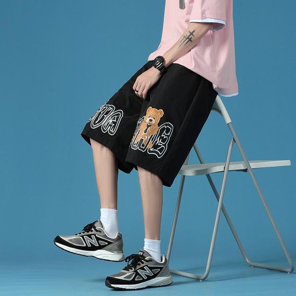 men's shorts summer breeches printed 2021 casual street classic brand clothing large size beach men, White;black
men's shorts summer breeches printed 2021 casual street classic brand clothing large size beach men, White;black
