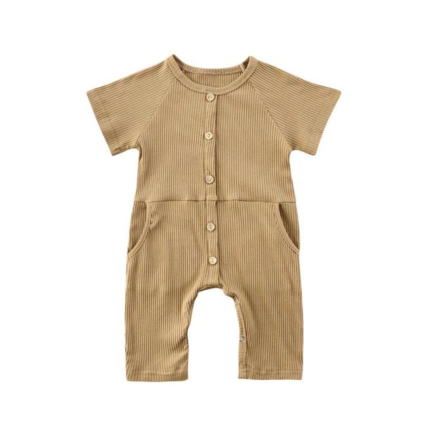 jumpsuits baby summer clothing infant girls boys short sleeve solid color romper button pocket outfits clothes size 0-24m, Blue
jumpsuits baby summer clothing infant girls boys short sleeve solid color romper button pocket outfits clothes size 0-24m, Blue