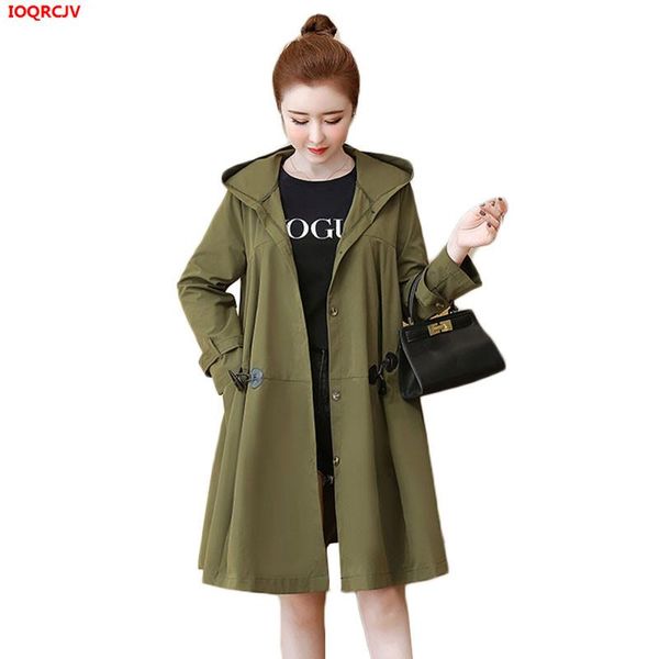 women's trench coats 5xl plus size women coat 2021 spring autumn casual hooded long windbreaker large female loose solid outwear outerw, Tan;black
women's trench coats 5xl plus size women coat 2021 spring autumn casual hooded long windbreaker large female loose solid outwear outerw, Tan;black