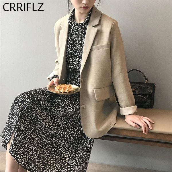 women's suits & blazers spring vingate loose blazer women casual single breasted notched suit coat 2021 crriflz, White;black
women's suits & blazers spring vingate loose blazer women casual single breasted notched suit coat 2021 crriflz, White;black