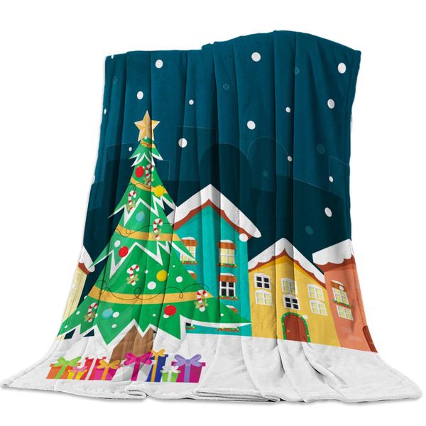 Throw Blanket for Sofa Couch- House and Christmas Tree 49 x 59 Inche Flannel Bed Blanket Lightweight Microfiber Throw for All
Throw Blanket for Sofa Couch- House and Christmas Tree 49 x 59 Inche Flannel Bed Blanket Lightweight Microfiber Throw for All