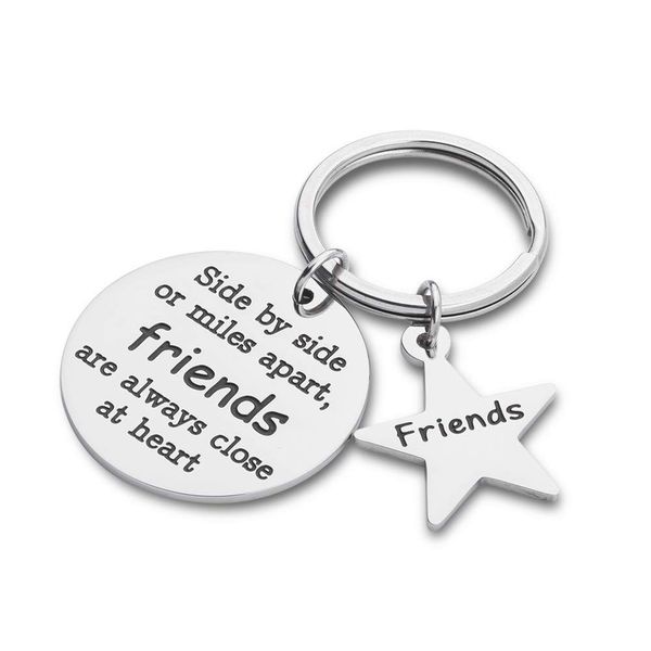 10pieces/lot friendship keychain gifts for girls boys bff stainless steel keyring friends are always close at heart key ring wedding gift, Silver
10pieces/lot friendship keychain gifts for girls boys bff stainless steel keyring friends are always close at heart key ring wedding gift, Silver