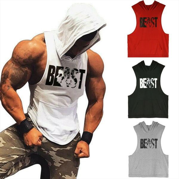 mens beast printing fitness hooded vest bodybuilding gyms sleeveless hoodies tank workout clothes athletic top, White;black
mens beast printing fitness hooded vest bodybuilding gyms sleeveless hoodies tank workout clothes athletic top, White;black