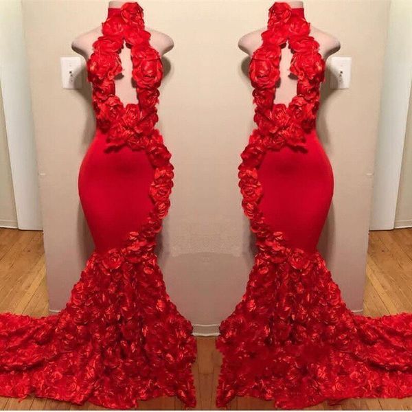 design red mermaid prom dresses 2021 appliques high neck formal evening dress sweep train satin fashion cocktail party gowns, Black
design red mermaid prom dresses 2021 appliques high neck formal evening dress sweep train satin fashion cocktail party gowns, Black