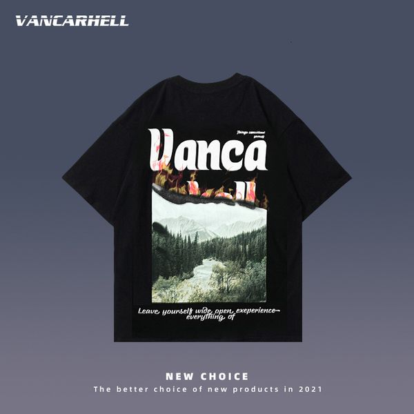 tee polo sleeve t-shirt men's fashion letters landscape print short loose summer couple half, White;black
tee polo sleeve t-shirt men's fashion letters landscape print short loose summer couple half, White;black