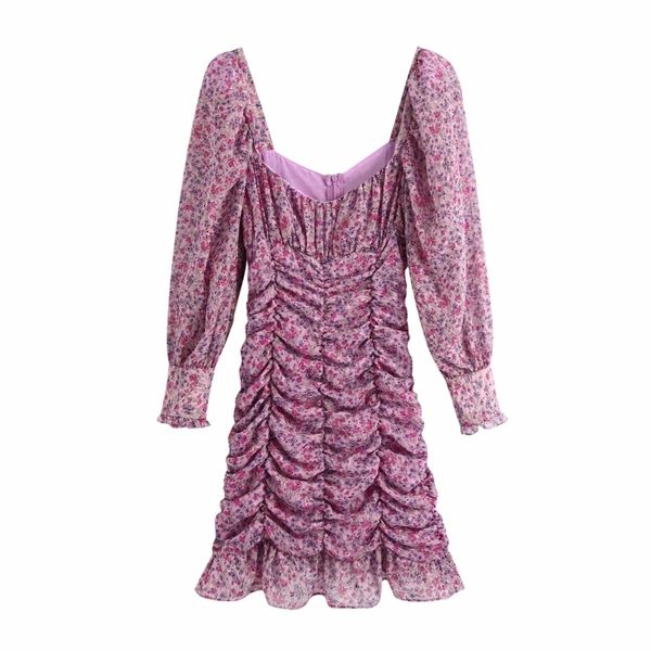 women floral printing chiffon pleated dress femme lantern sleeve slim clothes casual lady vestido d6587 210430, Black;gray
women floral printing chiffon pleated dress femme lantern sleeve slim clothes casual lady vestido d6587 210430, Black;gray