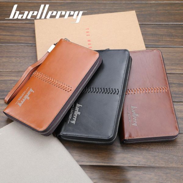 wallets baellerry 2021 long men pu leather male card holder fashion purse zipper brand wallet for, Red;black
wallets baellerry 2021 long men pu leather male card holder fashion purse zipper brand wallet for, Red;black