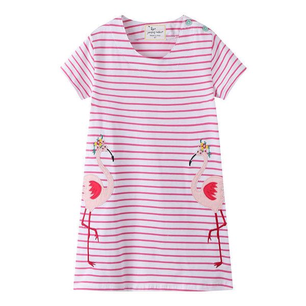jumping meters princess flamingo dresses baby cotton clothing summer party dresses costume fashion girls 2-7t kids frock 210529, Red;yellow
jumping meters princess flamingo dresses baby cotton clothing summer party dresses costume fashion girls 2-7t kids frock 210529, Red;yellow