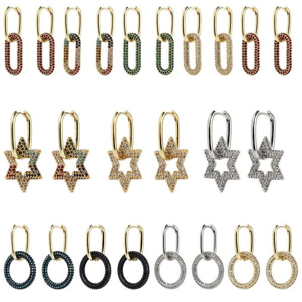 hoop & huggie 2021 1 piece cz crystal small earrings brass gold/silver color zircon star rounded rectangle women wholesale, Golden;silver
hoop & huggie 2021 1 piece cz crystal small earrings brass gold/silver color zircon star rounded rectangle women wholesale, Golden;silver