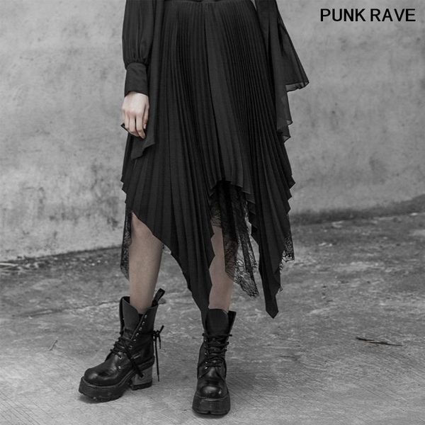 skirts classic black irregular hem lace pleated chiffon skirt gothic women both sides sharp angle punk rave opq-517bqf
skirts classic black irregular hem lace pleated chiffon skirt gothic women both sides sharp angle punk rave opq-517bqf