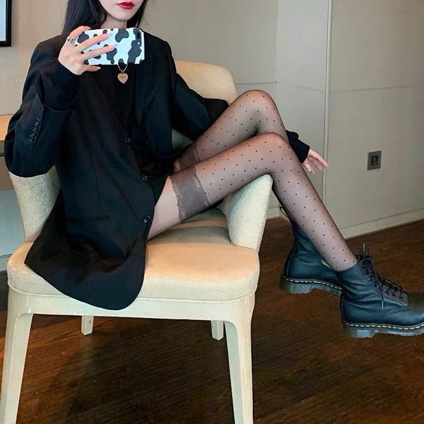 thigh lace polka dot bottom socks beautiful legs black silk stockings pantyhose women's thin breathable, Black;white
thigh lace polka dot bottom socks beautiful legs black silk stockings pantyhose women's thin breathable, Black;white