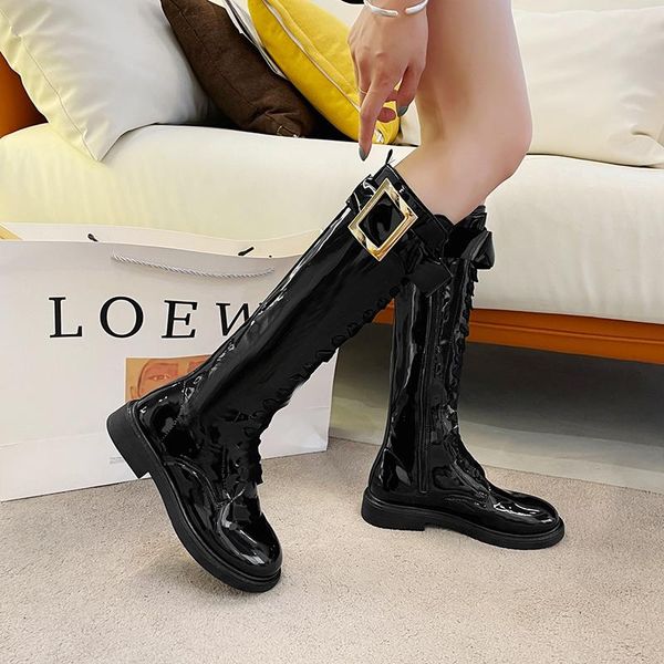 boots 2021 autumn round toe women's fashion patent leather pu ladies white pakistan all-match casual, Black
boots 2021 autumn round toe women's fashion patent leather pu ladies white pakistan all-match casual, Black