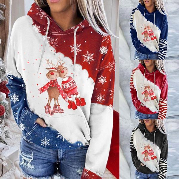 women's hoodies & sweatshirts christmas print long-sleeved sweatshirt casual blouse pullover, Black
women's hoodies & sweatshirts christmas print long-sleeved sweatshirt casual blouse pullover, Black