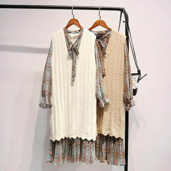 women's vests knitted vest long section korean version of the spring and autumn college wind 2021 dress sleeveless sweater, Black;white
women's vests knitted vest long section korean version of the spring and autumn college wind 2021 dress sleeveless sweater, Black;white