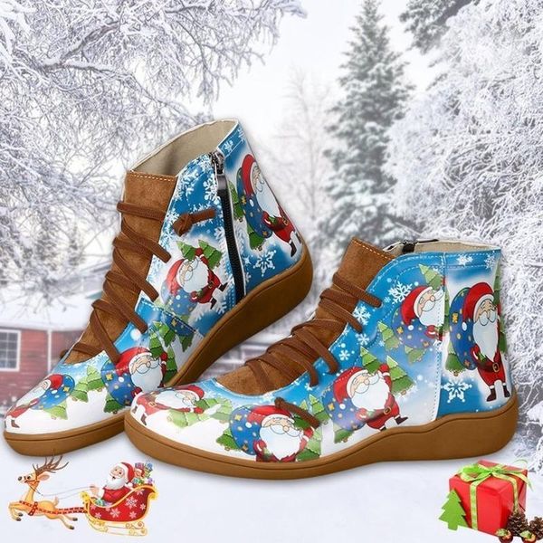 boots women winter snow genuine leather ankle spring flat shoes 3d printed color matching christmas side zipper, Black
boots women winter snow genuine leather ankle spring flat shoes 3d printed color matching christmas side zipper, Black