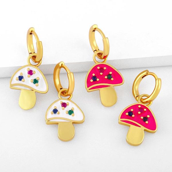 hoop & huggie stainless steel mushroom pendant earrings for women fashion drop colorful ear cuff lovely jewelry accessory gifts, Golden;silver
hoop & huggie stainless steel mushroom pendant earrings for women fashion drop colorful ear cuff lovely jewelry accessory gifts, Golden;silver