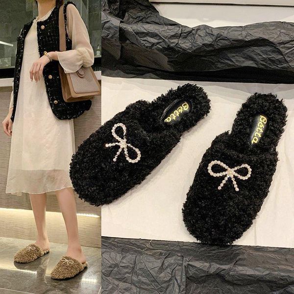 winter women rhinestone bowknot memory foam cozy home slippers faux fur flat warm plus female comfort ladies hairy fashion, Black
winter women rhinestone bowknot memory foam cozy home slippers faux fur flat warm plus female comfort ladies hairy fashion, Black