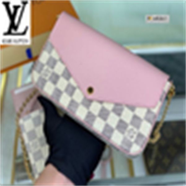 iconic brand cross designer shoulder luxury w2t6 pink bags m60235 advanced bags wild handles chain bag totes women handbags body bag clutche, Red;black
iconic brand cross designer shoulder luxury w2t6 pink bags m60235 advanced bags wild handles chain bag totes women handbags body bag clutche, Red;black