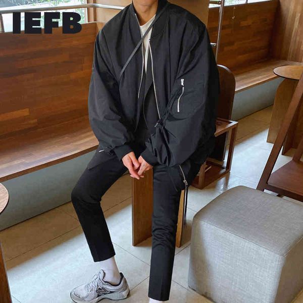 iefb spring pilot jacket men's loose korean fashion handsome streetwear couple black baseball jacket mans clothing 6890 210524, Black;brown
iefb spring pilot jacket men's loose korean fashion handsome streetwear couple black baseball jacket mans clothing 6890 210524, Black;brown