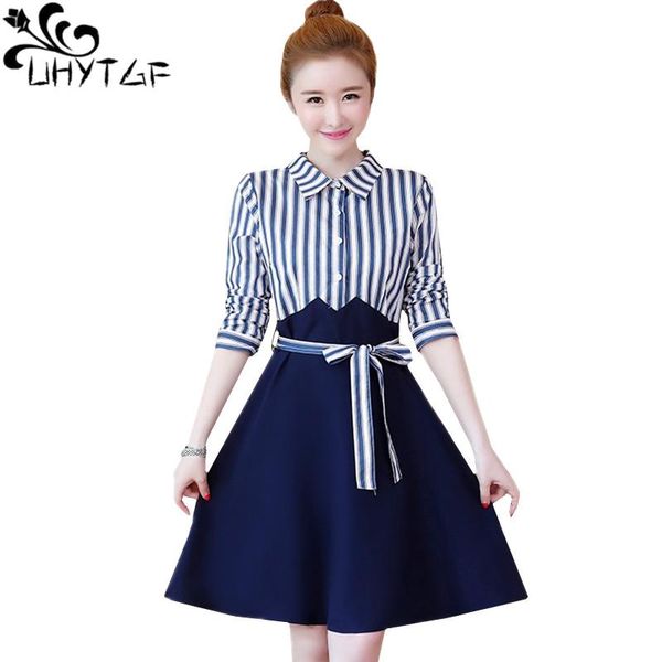 casual dresses uhytgf fashion stripe autumn women splice fake two pieces elegant dress pullover plus size vestidos 1377, Black;gray
casual dresses uhytgf fashion stripe autumn women splice fake two pieces elegant dress pullover plus size vestidos 1377, Black;gray