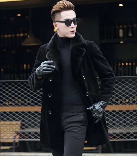 men's fur & faux autumn loose mink leather jacket mens winter thicken warm double-breasted coat men casual jackets black m - 3xl
men's fur & faux autumn loose mink leather jacket mens winter thicken warm double-breasted coat men casual jackets black m - 3xl