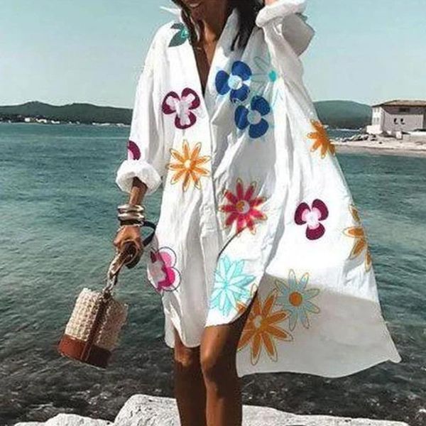 casual dresses women turn-down collar button shirt dress autumn floral print long sleeve party female loose irregular beach vestido, Black;gray
casual dresses women turn-down collar button shirt dress autumn floral print long sleeve party female loose irregular beach vestido, Black;gray