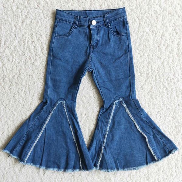 jeans wholesale western wide forked design denim bell bottom boutique children girls ruffles plain pants, Blue
jeans wholesale western wide forked design denim bell bottom boutique children girls ruffles plain pants, Blue