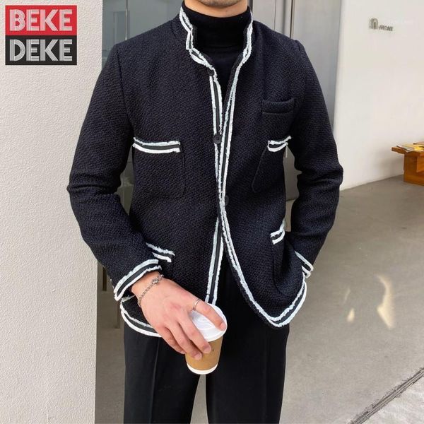 men's jackets fashion mens slim fit stand collar jacket preppy tassels side striped spring outwear coat vintage man, Black;brown
men's jackets fashion mens slim fit stand collar jacket preppy tassels side striped spring outwear coat vintage man, Black;brown