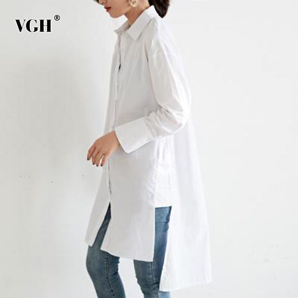 vgh casual striped shirts for women lapel long sleeve loose asymmetrical hem side split design blouses female fashion new autumn 210421, White
vgh casual striped shirts for women lapel long sleeve loose asymmetrical hem side split design blouses female fashion new autumn 210421, White