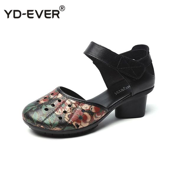 dress shoes ethnic style retro women sandals fashion closed toe genuine leather thick heel summer mother casual, Black
dress shoes ethnic style retro women sandals fashion closed toe genuine leather thick heel summer mother casual, Black