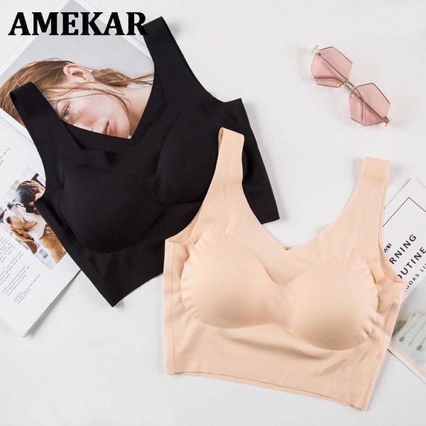 camisoles & tanks wearing seamless vest square neck v-neck on one latex cup piece underwear no steel ring bra women, Black;white
camisoles & tanks wearing seamless vest square neck v-neck on one latex cup piece underwear no steel ring bra women, Black;white
