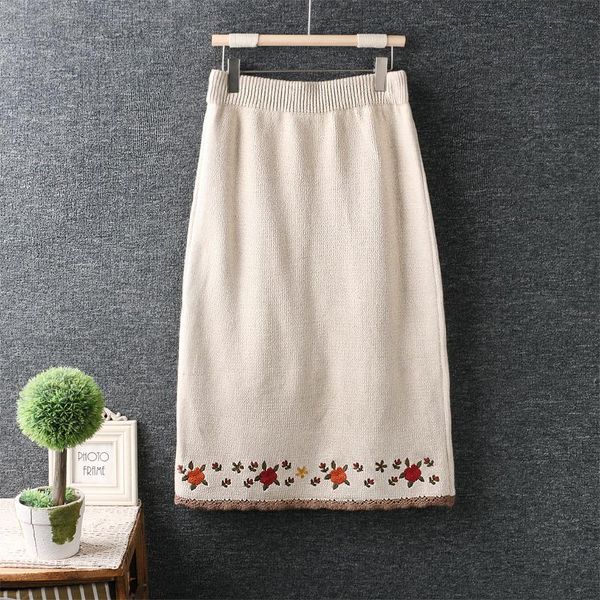 skirts autumn embroidery flower hem knitted skirt women casual elastic waist female daily wear, Black
skirts autumn embroidery flower hem knitted skirt women casual elastic waist female daily wear, Black