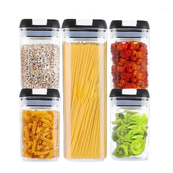 storage bottles & jars 5pcs plastic food container jar set with lid kitchen organizer for bulk cereals refrigerator multigrain tank
storage bottles & jars 5pcs plastic food container jar set with lid kitchen organizer for bulk cereals refrigerator multigrain tank
