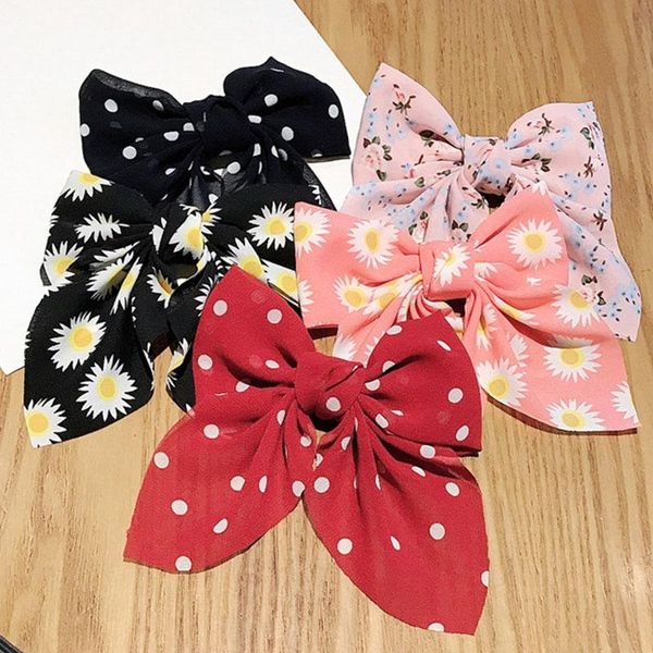 polka dot floral print hair clips girls daisy bow hairpin pastoral retro style barrettes big bowknot accessories, Slivery;white
polka dot floral print hair clips girls daisy bow hairpin pastoral retro style barrettes big bowknot accessories, Slivery;white