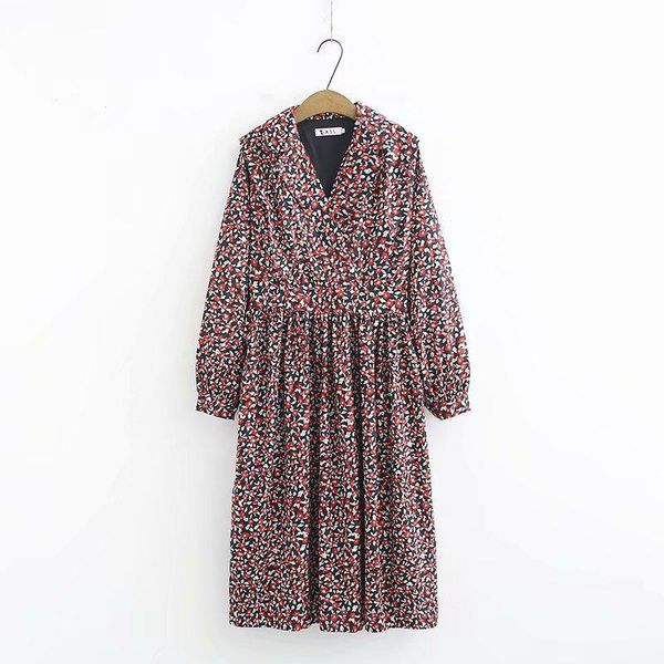 casual dresses plus size women's v-neck dress vintage floral printed long oversized vestidos, Black;gray
casual dresses plus size women's v-neck dress vintage floral printed long oversized vestidos, Black;gray