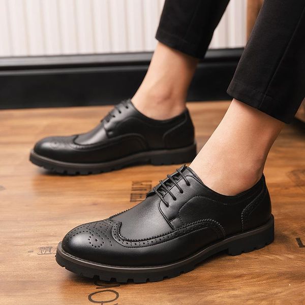dress shoes 2021 men casualm pointed toe genuine leather for offical bussiness with soft comfortable bottom pattern upper, Black
dress shoes 2021 men casualm pointed toe genuine leather for offical bussiness with soft comfortable bottom pattern upper, Black