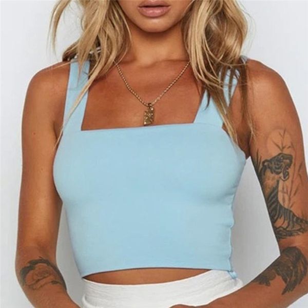 women's tanks & camis summer women sleeveless slash neck solid color crop party female casual backless vest fashion, White
women's tanks & camis summer women sleeveless slash neck solid color crop party female casual backless vest fashion, White