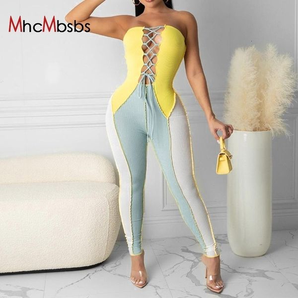 women's jumpsuits & rompers women hollow out color block patchwork bodycon jumpsuit strapless bandage playsuit 2021 summer casual, Black;white
women's jumpsuits & rompers women hollow out color block patchwork bodycon jumpsuit strapless bandage playsuit 2021 summer casual, Black;white