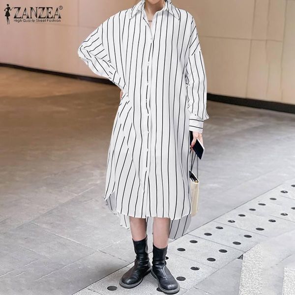 casual dresses fashion ol shirt 2022 striped long sleeve midi vestidos oversized spring autumn loose sundress robe femme, Black;gray
casual dresses fashion ol shirt 2022 striped long sleeve midi vestidos oversized spring autumn loose sundress robe femme, Black;gray