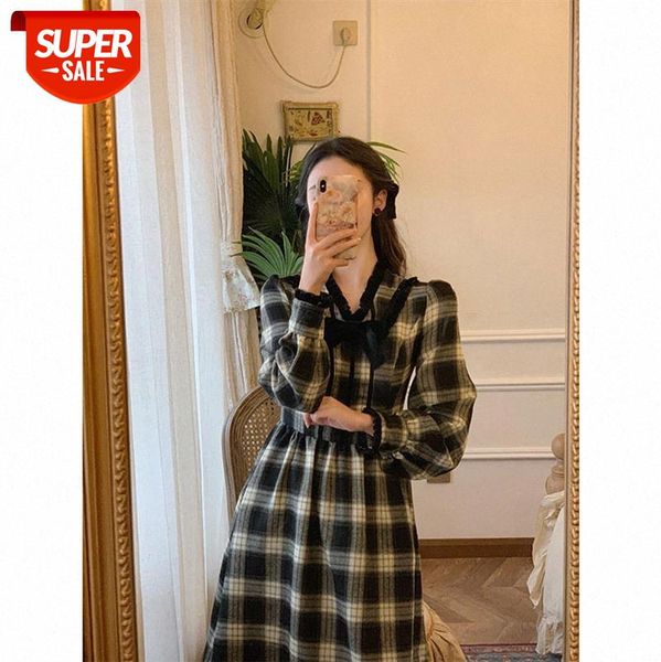 retro check ribbon dress women's base long sleeve inner tide net red same #fr1g, White;black
retro check ribbon dress women's base long sleeve inner tide net red same #fr1g, White;black
