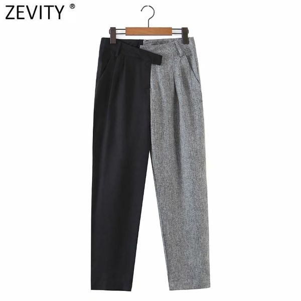 zevity women fashion color matching casual business harem pants chic trousers femme pockets pantalones mujer pants p991 210419, Black;white
zevity women fashion color matching casual business harem pants chic trousers femme pockets pantalones mujer pants p991 210419, Black;white