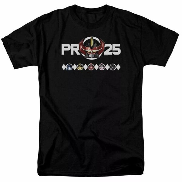 Mighty Morphin Power Rangers Megazord 25 T Shirt Mens Licensed Classic TV Black, White;black
Mighty Morphin Power Rangers Megazord 25 T Shirt Mens Licensed Classic TV Black, White;black