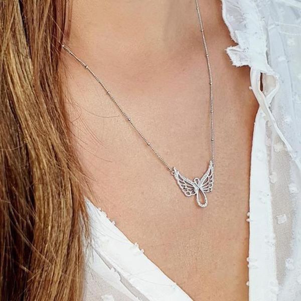 pendant necklaces angel diamond lady necklace wedding tourism commemorative alloy material electroplating process pr sale, Silver
pendant necklaces angel diamond lady necklace wedding tourism commemorative alloy material electroplating process pr sale, Silver