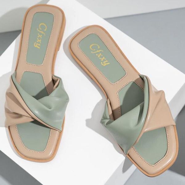 women's casual slippers fashion kink color matching personalized flat bottom outdoor home summer shoes zy147, Black
women's casual slippers fashion kink color matching personalized flat bottom outdoor home summer shoes zy147, Black