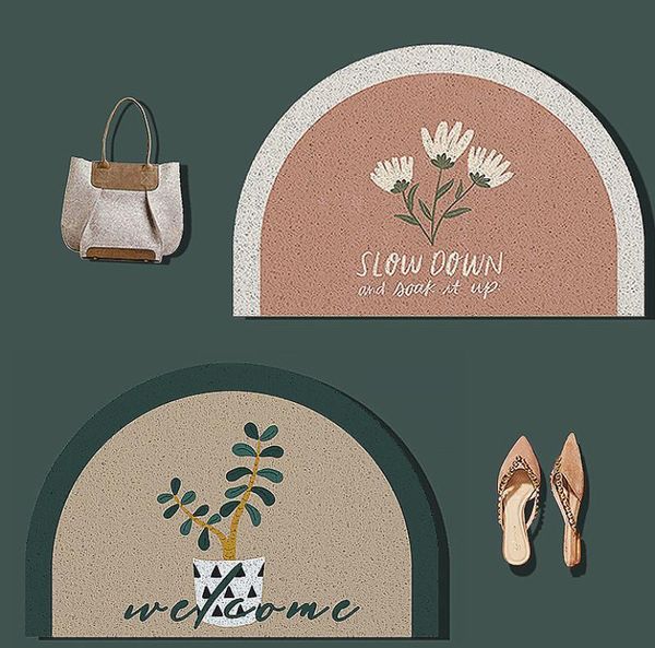 half-round door mats outdoor antiwear pvc waterproof ant-slip bathroom rugs and carpets plant printed hallway entrance doormat
half-round door mats outdoor antiwear pvc waterproof ant-slip bathroom rugs and carpets plant printed hallway entrance doormat
