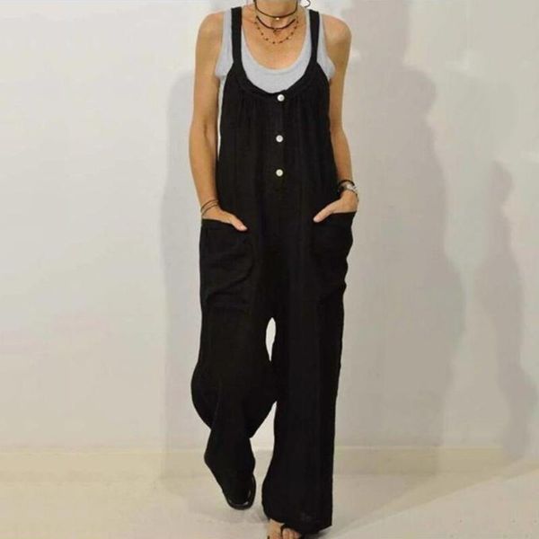 women's jumpsuits & rompers 2021 spring solid jumpsuit women long pants black womens trousers pockets tank plus size 5.28, Black;white
women's jumpsuits & rompers 2021 spring solid jumpsuit women long pants black womens trousers pockets tank plus size 5.28, Black;white