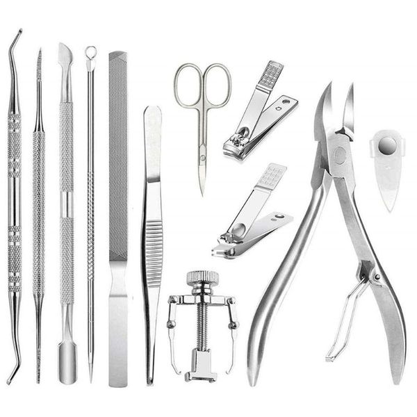 12pcs/set ingrown toenail tool pedicure tools household nail clipper set kit art kits
12pcs/set ingrown toenail tool pedicure tools household nail clipper set kit art kits