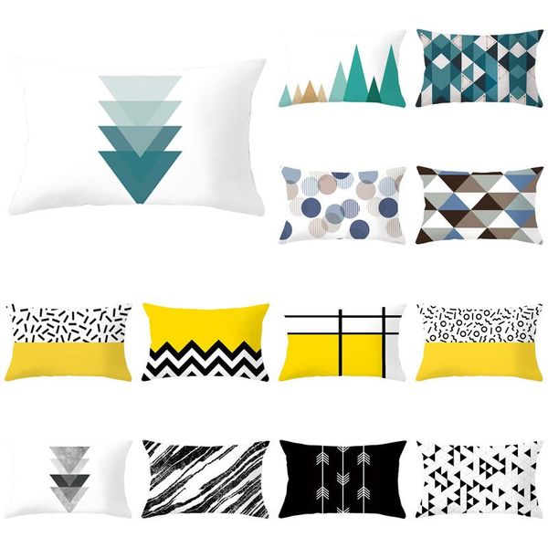 decorative home geometric pillow case nordic sofa office waist black and white rectangular cushion/decorative
decorative home geometric pillow case nordic sofa office waist black and white rectangular cushion/decorative