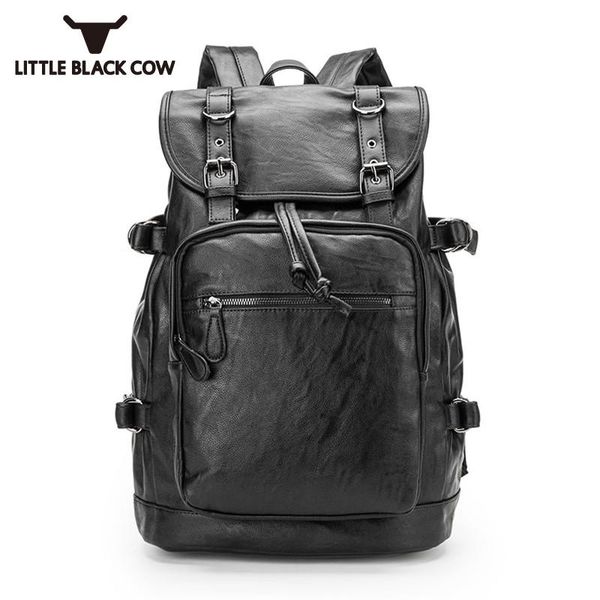 mens cow split leather lapbackpack 16 inch casual travel large capacity outdoor black mochila hombre
mens cow split leather lapbackpack 16 inch casual travel large capacity outdoor black mochila hombre