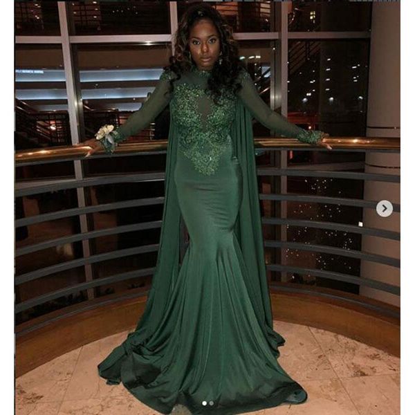 dark green long mermaid prom dresses sleeve lace applique o neck sweep strain formal evening gowns party dress, White;black
dark green long mermaid prom dresses sleeve lace applique o neck sweep strain formal evening gowns party dress, White;black